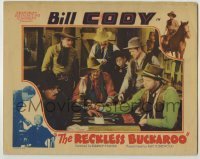 7c669 RECKLESS BUCKAROO LC 1935 great image of Bill Cody & Bill Cody Jr. by handcuffed bad guys!