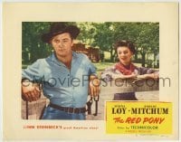 7c672 RED PONY LC #2 1949 Robert Mitchum is Myrna Loy's ranch hand, written by John Steinbeck!