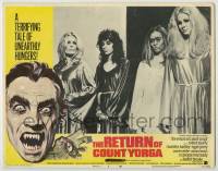 7c679 RETURN OF COUNT YORGA LC #8 1971 great close up of four sexy female vampire victims!