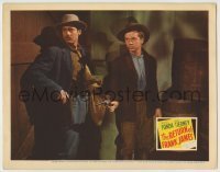 7c681 RETURN OF FRANK JAMES LC R1945 Henry Fonda & Jackie Cooper drawing their guns, Fritz Lang