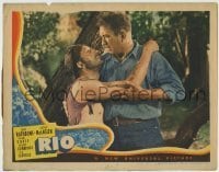 7c697 RIO LC 1939 close up of Victor McLaglen holding wounded Basil Rathbone!