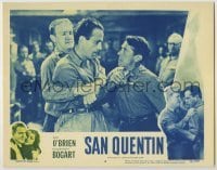 7c726 SAN QUENTIN LC #2 R1956 Joe Sawyer stops Humphrey Bogart from beating up Ernie Adams!