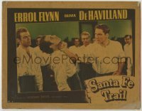 7c728 SANTA FE TRAIL LC 1940 Errol Flynn punches Van Heflin as David Bruce, Marshall & more watch!