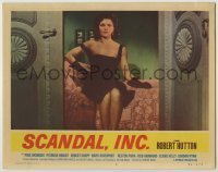 7c732 SCANDAL INC. LC #2 1956 best portrait of super sexy Patricia Wright sitting on bed!