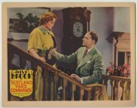 7c739 SCOTLAND YARD COMMANDS LC 1937 c/u of Clive Brook & Victoria Hopper on stairs, Lonely Road!