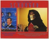 7c741 SCROOGED LC 1988 best image of the Ghost of Christmas Future holding Scrooge script!