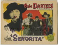 7c753 SENORITA LC 1927 Bebe Daniels in wacky Zorro-like disguise with mustache by William Powell!