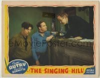 7c781 SINGING HILL LC 1941 Spencer Charters points gavel at Gene Autry & Smiley Burnette!