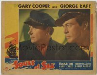 7c808 SOULS AT SEA LC 1937 best close portrait of sailors Gary Cooper & George Raft!