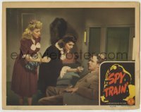 7c819 SPY TRAIN LC 1943 Thelma White & Catherine Craig revive Richard Travis with smelling salts!