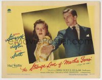 7c835 STRANGE LOVE OF MARTHA IVERS LC #7 1946 Kirk Douglas with Barbara Stanwyck in his 1st movie!