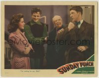7c843 SUNDAY PUNCH LC 1942 boxer William Lundigan, Jean Rogers, Guy Kibbee & Dan Dailey as Olaf!