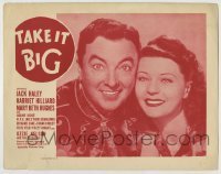 7c854 TAKE IT BIG LC R1951 great close up of Jack Haley & Harriet Hilliard, but no Ozzie!