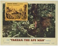 7c863 TARZAN THE APE MAN LC #1 1959 Joanna Barnes with fortune in ivory tusks in elephant graveyard!
