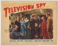 7c868 TELEVISION SPY LC 1939 wild scene of entire cast in tense confrontation, two women w/shotguns!