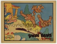 7c879 THREE BEARS LC 1935 great Ub Iwerks art of homewrecker Goldilocks torementing the bears!