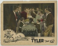 7c892 TOM & HIS PALS LC 1926 cowboy Tom Tyler is given birthday cake by adults & his buddies, lost!