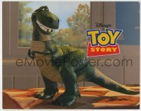 7c902 TOY STORY LC 1995 close up of Rex, who is voiced by Wallace Shawn, Disney/Pixar!