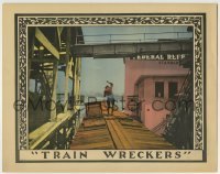 7c906 TRAIN WRECKERS LC 1925 silent serial star Helen Holmes in the third of this railroad series!