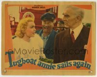 7c911 TUGBOAT ANNIE SAILS AGAIN LC 1940 Alan Hale laughs at Jane Wyman staring at Clarence Kolb!