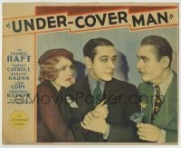 7c918 UNDER-COVER MAN LC 1932 close up of George Raft with Lew Cody & Nancy Carroll!