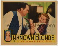7c924 UNKNOWN BLONDE LC 1934 Edward Arnold doesn't think Barbara Barondess is so funny!