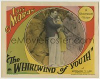 7c961 WHIRLWIND OF YOUTH LC 1927 close up of Lois Moran held by her boyfriend on cliffside!