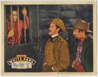 7c968 WHITE FANG LC 1936 John Carradine with cigar smiles at Michael Whalen behind bars!