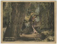 7c972 WILLOW TREE LC 1920 Japanese Viola Dana looking distraught with katana stuck in tree!
