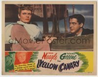 7c992 YELLOW CANARY LC 1944 great close up of Anna Neagle & Richard Greene by lifeboat!