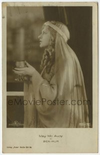 7d150 BEN-HUR German Ross postcard 1925 great close up of May McAvoy as Esther with goblet!