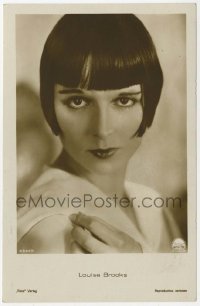 7d172 LOUISE BROOKS 4340/1 German Ross postcard 1920s incredible sexy close up of the cult star!
