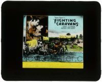 7d318 FIGHTING CARAVANS style A glass slide 1931 Zane Grey, c/u of Gary Cooper & Lily Damita!