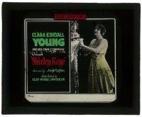7d418 SHIRLEY KAYE glass slide 1917 pretty Clara Kimball Young and her own company!