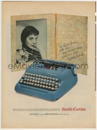 7d576 NATALIE WOOD magazine ad 1958 her Smith-Corona typewriter is a busy girl's best friend!