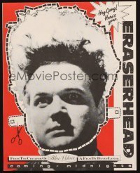 7d010 ERASERHEAD promo cut-out mask 1980s directed by David Lynch, wacky Jack Nance face mask!