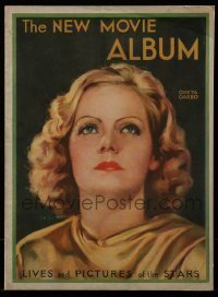 7d559 NEW MOVIE ALBUM 9x12 magazine cover 1930 great art portrait of Greta Garbo by Jules Erbit!
