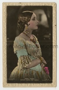 7d228 LUPE VELEZ #231H English 4x6 postcard 1927 profile of the Mexican actress from The Gaucho!