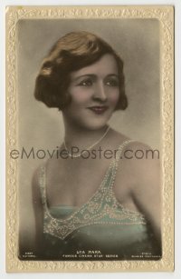 7d229 LYA MARA #215U English 4x6 postcard 1920s head & shoulders portrait of the Latvian actress!