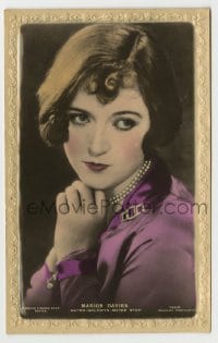 7d231 MARION DAVIES #190R English 4x6 postcard 1920s head & shoulders portrait of the pretty star!
