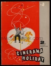 7d844 CINERAMA HOLIDAY souvenir program book 1956 you feel like a participating member of the movie!