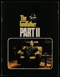 7d880 GODFATHER PART II souvenir program book 1974 Al Pacino in Francis Ford Coppola classic sequel!