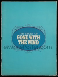 7d883 GONE WITH THE WIND souvenir program book R1967 the story behind the most classic movie!