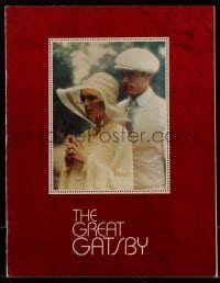 7d889 GREAT GATSBY souvenir program book 1974 Robert Redford, Mia Farrow, F. Scott Fitzgerald