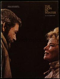 7d918 LION IN WINTER souvenir program book 1968 Katharine Hepburn, Peter O'Toole as Henry II!