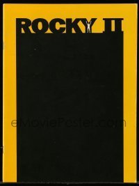 7d950 ROCKY II souvenir program book 1979 Sylvester Stallone & Carl Weathers, boxing sequel!