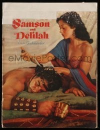 7d957 SAMSON & DELILAH souvenir program book 1949 Hedy Lamarr & Victor Mature, Cecil B. DeMille