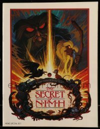 7d960 SECRET OF NIMH souvenir program book 1982 Don Bluth mouse fantasy cartoon, Hildebrandt art!
