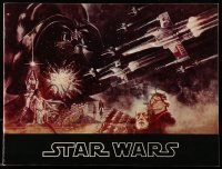 7d977 STAR WARS souvenir program book 1977 George Lucas classic, Jung art!