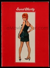 7d980 SWEET CHARITY souvenir program book 1969 Bob Fosse musical starring Shirley MacLaine!